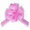 Текстильный бант-шар Широкая полоса, Розовый 5 см./6231140