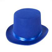 Шляпа "Цилиндр" синий, фетр /6230748