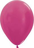 Шар Темно-розовый металлик 30 см с гелием