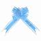Текстильный бант-бабочка Широкая полоса, Голубой 15 см./6231144