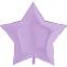 Звезда фольга Мятно-Сиреневая 92 см с гелием