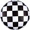 18" Гоночный флаг,шахматная клетка, круг/ Китай 15464   13466