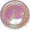 Тарелка Розовый перламутр, голография 7", 6 шт./625033