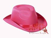 Шляпа с лентой розовая UU-1843-4