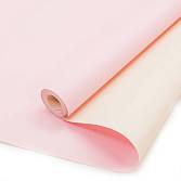 Крафт-бумага Кремовый/розовый 0,7*10 м./72067