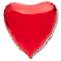Сердце фольга Красное 45 см с гелием