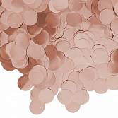 Конфетти для шаров "Круг" розовое золото хром 1 см 50 гр./6015419