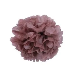 Помпон из бумаги 20 см (шоколад)