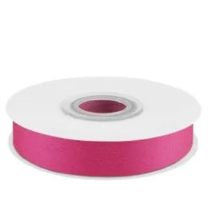 Лента атлас глубокий розовый 12 мм*22,85 м / 12089