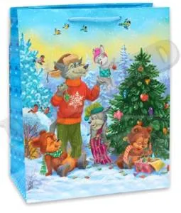 Пакет подарочный ПКП-8631 11,5*14,5*6 см с ламинацией