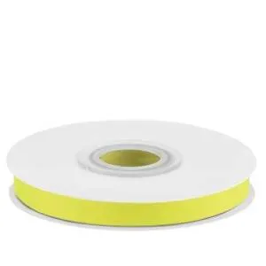 Лента атлас желтый неон 7 мм*22,85 м