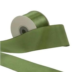 Лента атлас оливковый 50 мм*22,85 м / 100-50