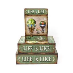 Коробка 26*19,2*7 см "Летящие шары" (книга)