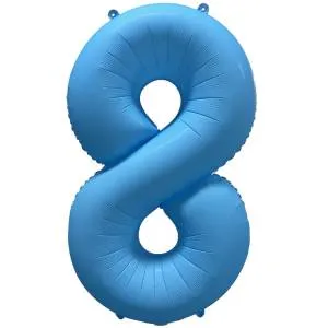 40" Цифра "8" Неон Blue / Китай 1207-6140