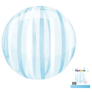 Сфера 3D Голубые полоски 18" (Китай)/ QX-BBS-B-18