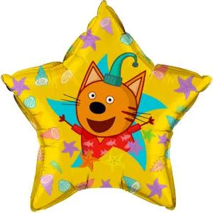 18" Звезда, Три Кота Компот / Китай 404017