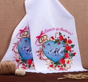 Рушник габардин Лебеди / 4685116