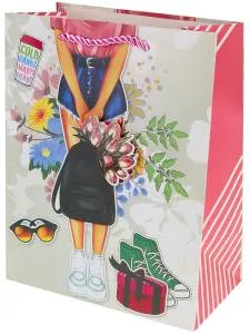 Пакет подарочный L/ППК-3589 26*32*10 см.