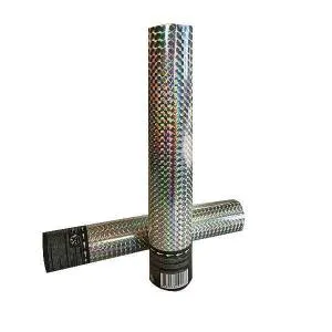 Пневмохлопушка 60 см. "Голография" Серебряное конфетти / 8260 НG-S