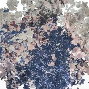 Конфетти фольга звезда "Серебро" металлик 1,5 см 50 гр./6015210