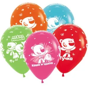 Ми-Ми-Мишки (4 дизайна), 12" пастель (Колумбия)