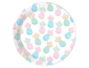 Тарелка  "Ананас" 23 см. 8 шт./1502-3203