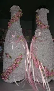 Украшение для бутылок "Цветочная поляна"