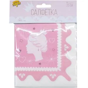 Салфетки бумажные "Принцесса" 25 см 12 шт 1502-4239