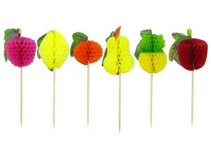 Пика для канапе  "Фрукты ",12 см., 12 шт.