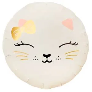 18" Кошечка с бантом, кремовый сатин / Китай 26113