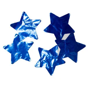 Конфетти для шаров "Звезда синяя" d=4,5 см., 50 гр.