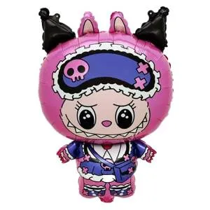 Монстрик зубастый плюшевый фуксия / Китай 1207-6479