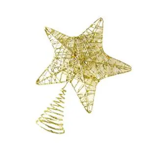 Ел. украшение макушка "Звезда" ажурная 17см / ч10922