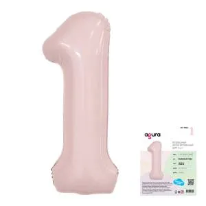 Цифра 1 - 40" Slim Пыльная роза (Россия) 1207-5352