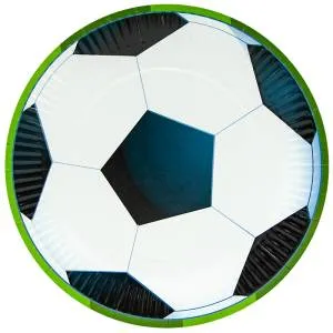 Тарелки "Футбольный мяч" 23 см, 6 шт./77161