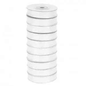 Лента Шифон 1,2 см.*22,85 м. Белая / 4887001