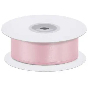 Лента атлас нежно-розовый 7 мм*22,85 м L07043