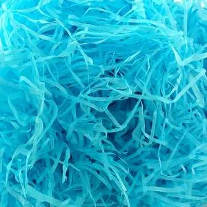 Наполнитель для коробок небесно-голубой бумажный 50 гр (Китай)