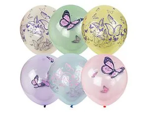 12" Bubble Бабочки (25 шт) / Мексика 1103-2174