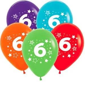 Цифра "6 Звезды" 12" пастель ( Колумбия)