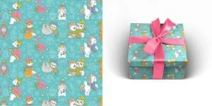 Бумага упак. Зима пришла 70*100см /УБ-0649               