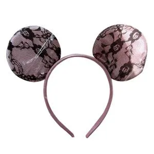 Ободок Мышка Розовый ажур 717025