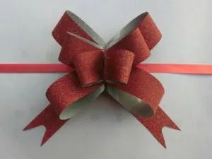 Бант-шар с глиттером 18мм