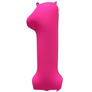 40" Цифра "1" Неон Pink / Китай 1207-6153