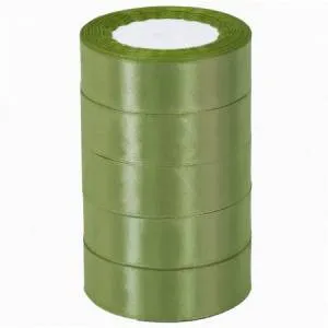 Лента атлас темно-зеленый 25 мм*22,85 м / 88017596/ 25049