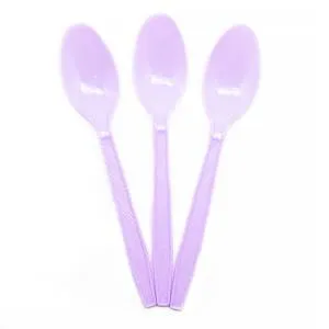 Ложки пластиковые Сиреневые 15 см, 10 шт / 6231676