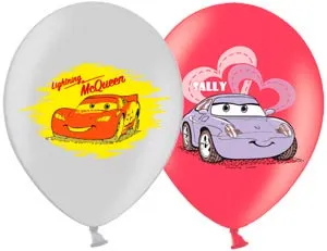 Набор шаров рис Disney Тачки 30 см 5 шт