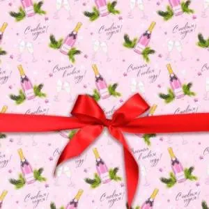 Уп. бумага "Новогодняя" 0,7*10 м. (10 листов) / 88043072