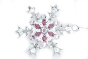 Снежинка со стразами
