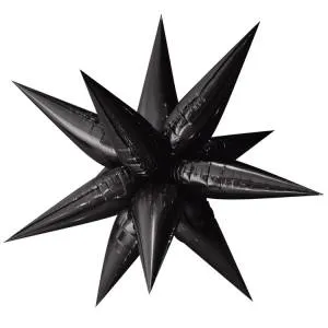 3d Звезда составная 25" черная /1209-0446